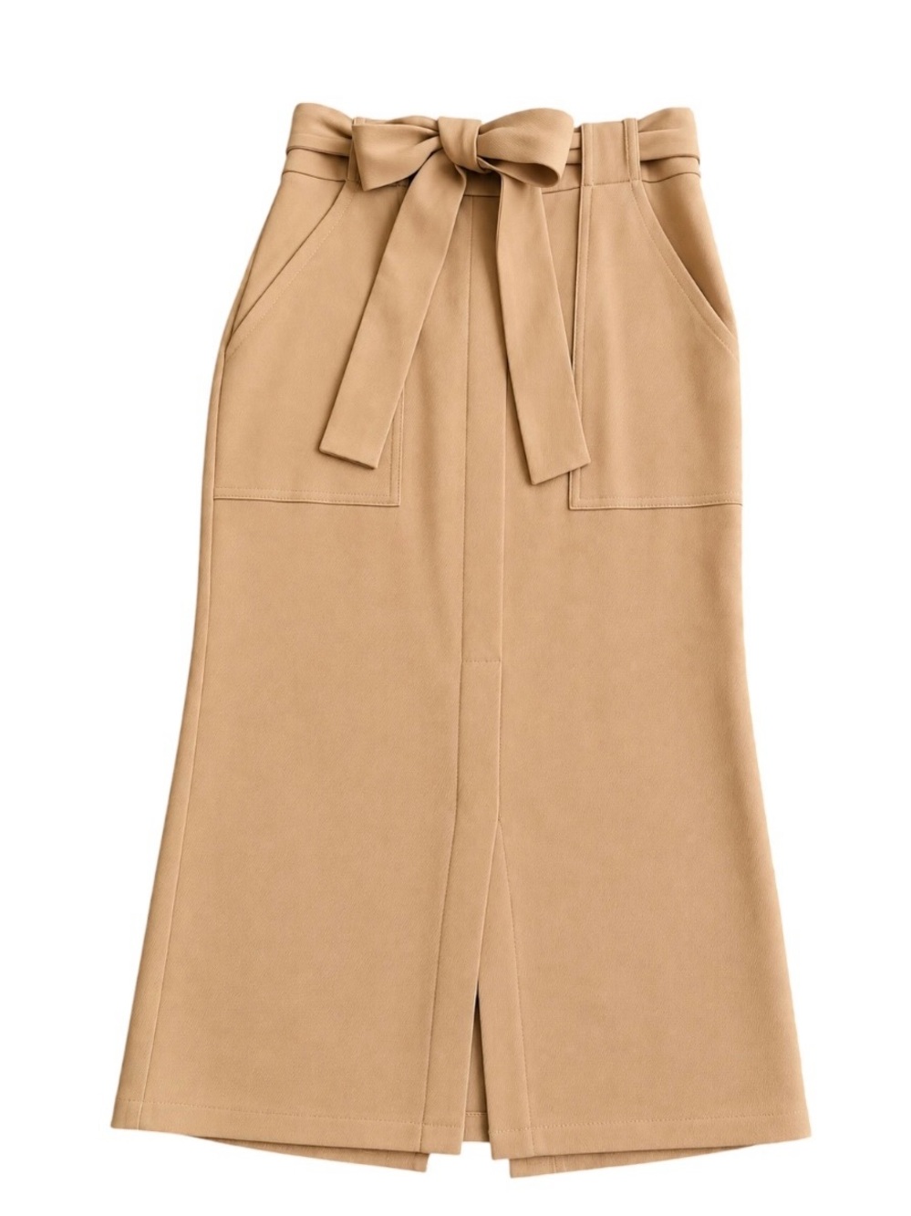 NWT REISS Dani Belted Slip Skirt Camel Size US 2/UK 6 - Picture 2 of 13